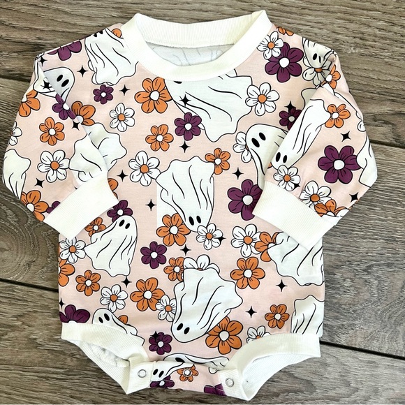 Other - Baby Floral Ghost Onesie